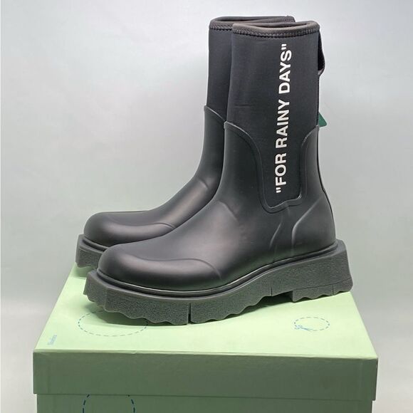 Off-White Sponge Rubber Rain Boots size 41 - Picture 10 of 12